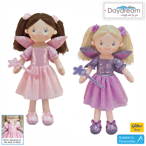 Large Personalised Embroidery Fairy Rag Doll | Rag Doll