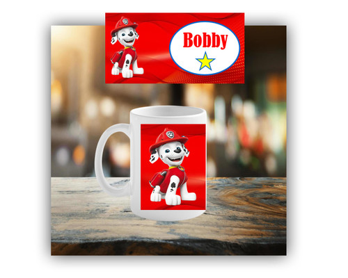 Personalised Paw Patrol Marshall Mug