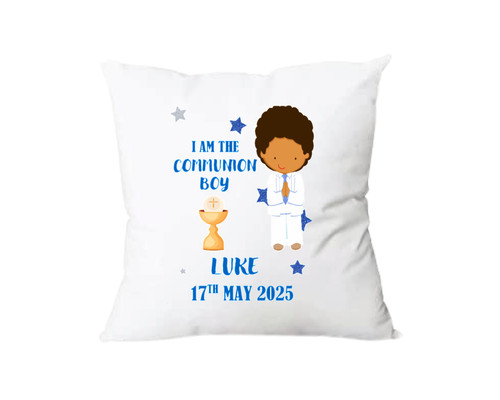 Personalised Communion Boy Cushion