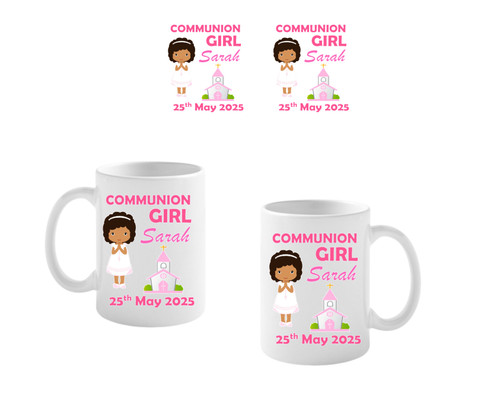 Personalised Communion Girl Mug