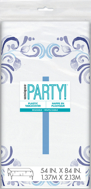 Elegant Blue Cross Tablecover