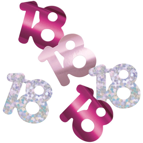 Pink 18th Confetti