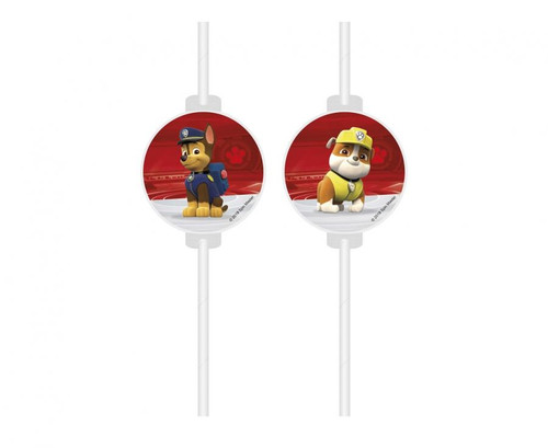 Paw Patrol Paper Straws (4Pk)
