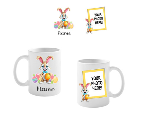 Personalised Easter Bunny Photo Mug