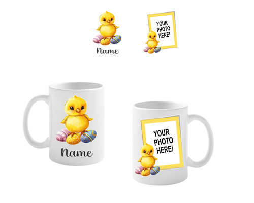 Personalised Easter Chicken Mug With Photo