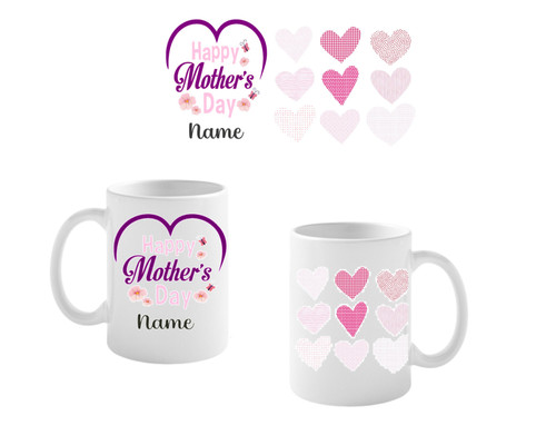 Personalised Mother's Day Heart Mug