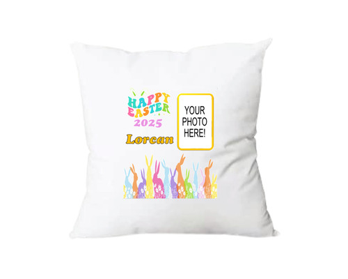 Personalised Easter Bunny Photo Cushion