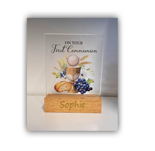 Personalised First Communion Plaque