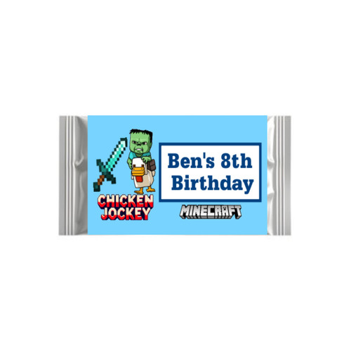 Personalised Minecraft Chicken Jockey Chocolate Bars (7 Pack)