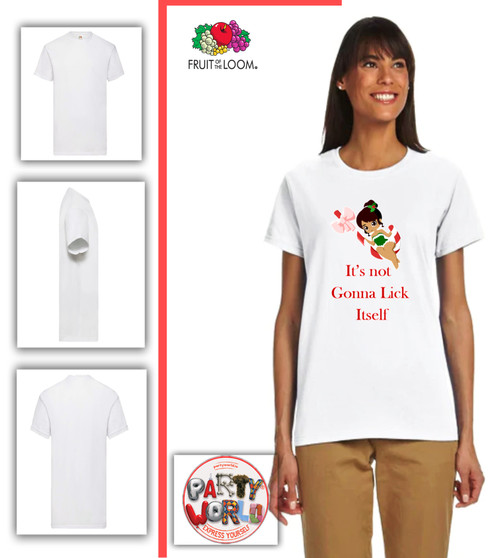 Personalised Christmas Lick Itself T-Shirt