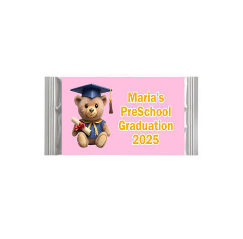 Personalise Pink Preschool Grads Chocolate Bars (7 Pack)
