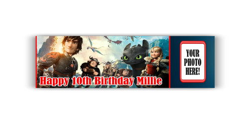 Personalised How To Train Your Dragon Photo Banner
