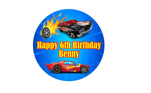 Personalised Hot Wheels Pinata