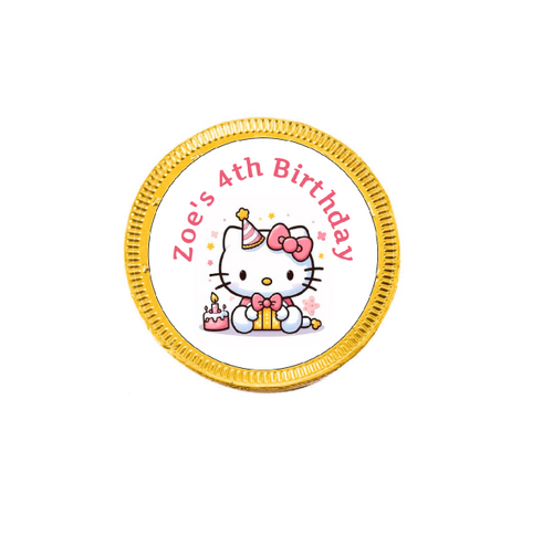 Personalised Hello Kitty Chocolate Coins