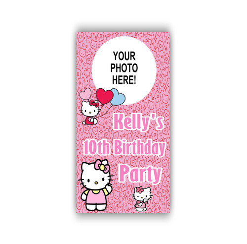Personalised Hello Kitty Photo Door Banner