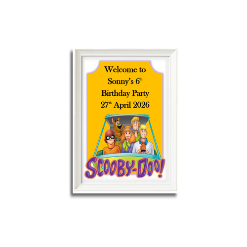 Personalised Scooby Doo Frame