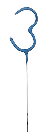 Blue Number 3 Sparkler Candle