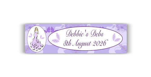 Personalised Lilac Debs Dress Banner