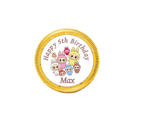 Personalised Labubu Dolls Chocolate Coins