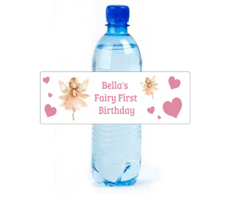 Personalised Fairy Water Bottle Labels