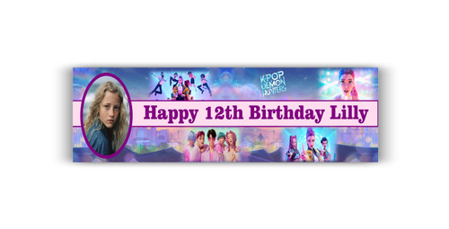 Personalised K-Pop Demon Hunter Photo Banner
