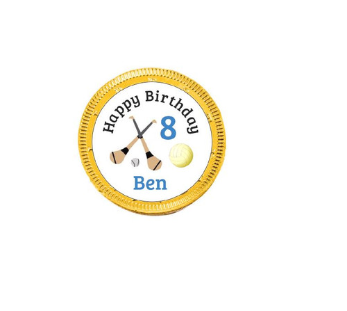 Personalised GAA Boy Chocolate Coins