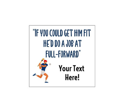 Personalised Funny "Get Fit" GAA Beer Bottle Labels