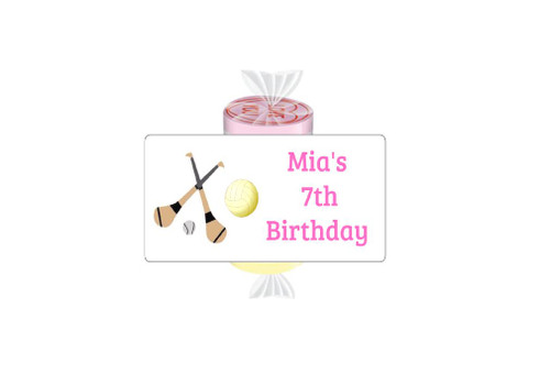 Personalised GAA Pink Loveheart Sweets