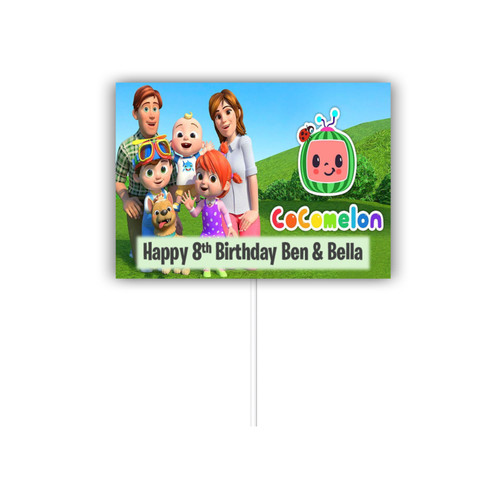 Personalised Cocomelon Family Cake Topper