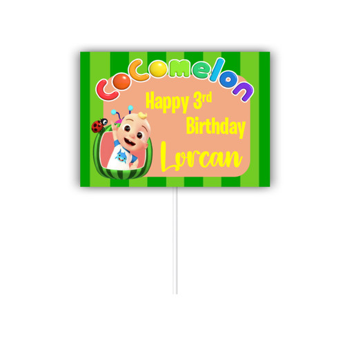 Personalised Cocomelon Cake Topper