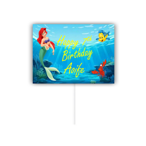 Personalised Disney Princess Ariel Cake Topper