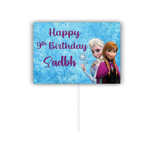 Personalised Disney Frozen Anna and Elsa Cake Topper