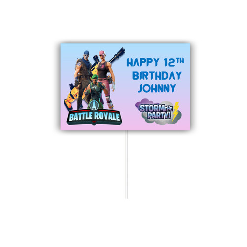 Personalised Battle Royal Cake Topper