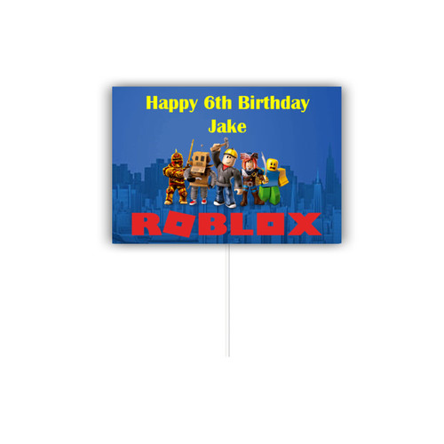 Personalised Roblox Cake Topper