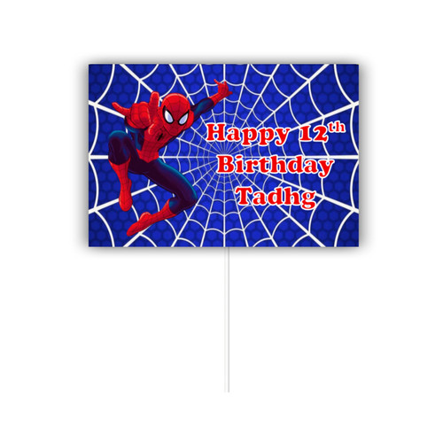 Personalised Spider-Man Cake Topper