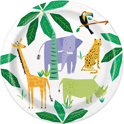 Animal Safari Paper Plates