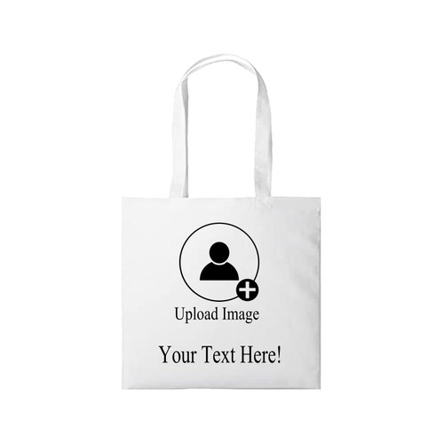 Personalised Your Text & Photo Here Tote Bag