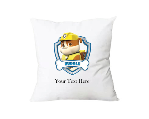Personalised Paw Patrol Rubble Cushion