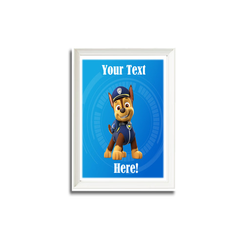 Personalised Paw Patrol Chase Frame