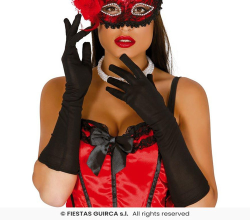 Long Black Gloves