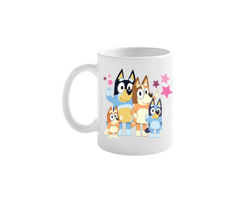 Personalised Bluey Pink Mug