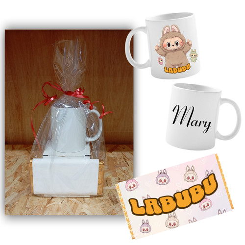 Personalised Labubu Dolls Mug Gift Set