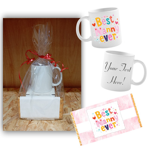 Personalised Best Nanny Ever Mug Gift Set