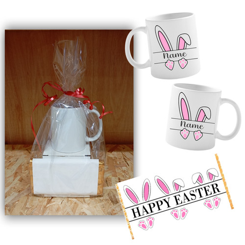 Personalised Easter Bunny Girl Mug Gift Set