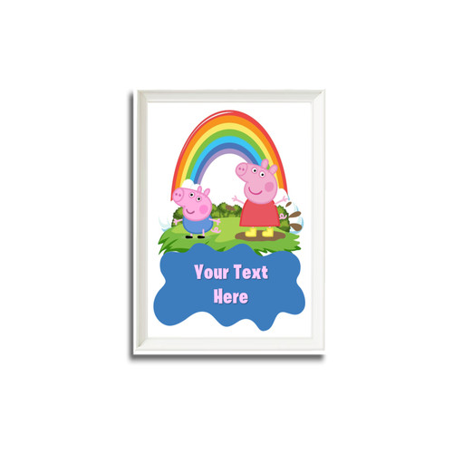 Personalised Peppa Pig Frame