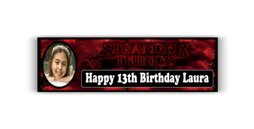 Personalized Stranger Things Photo Banner