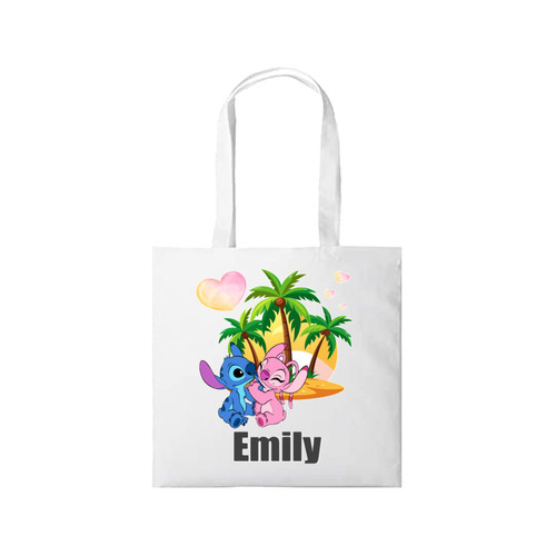 Personalised Lilo and Angel Tote Bag