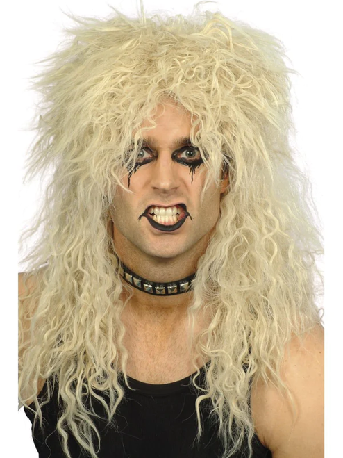 Blonde Hard Rocker Wig | Mens Fancy Dress Wigs | Mens Halloween Wigs