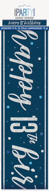 Blue Dots Glitz 13th Banner