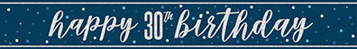 Blue Dots Glitz 30th Banner